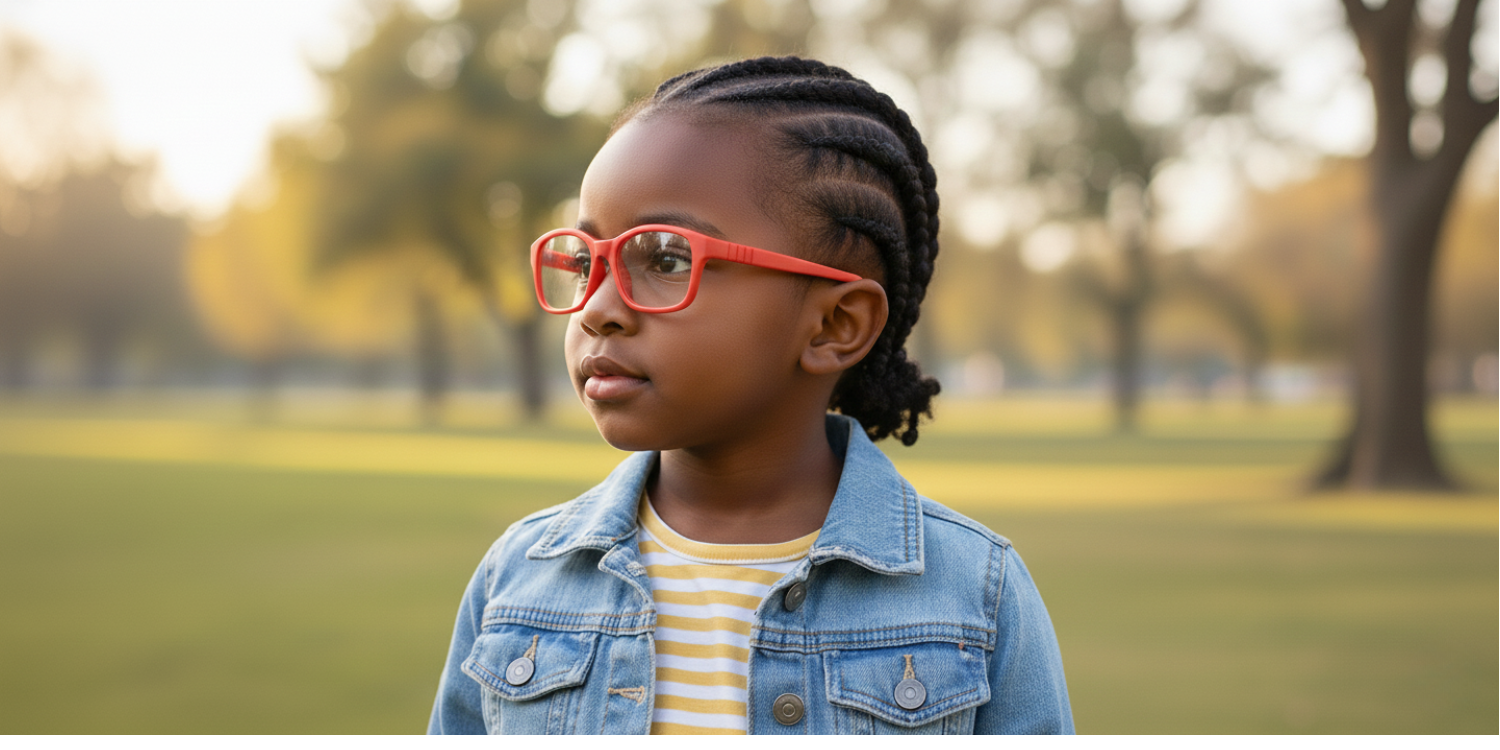 Full Rim Rectangle Magneto Classic Kids Eyeglasses 6038
