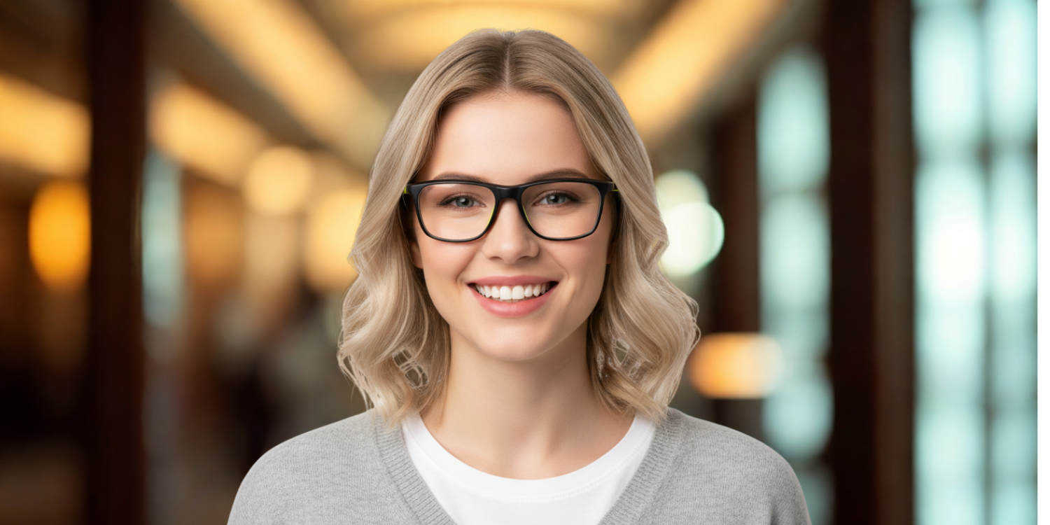 Full Rim Rectangle Classic Eyeglasses 6507