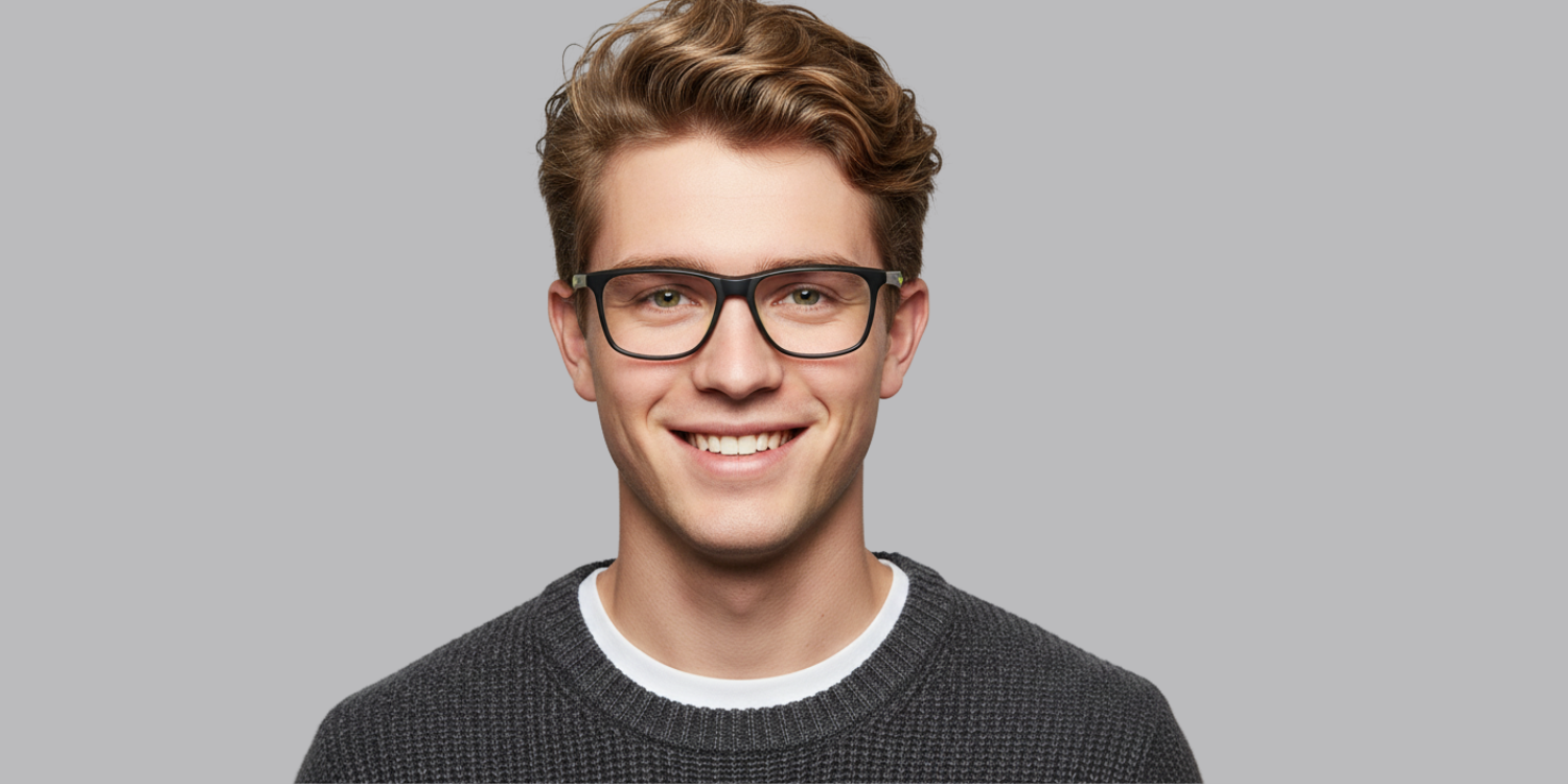 Full Rim Rectangle Classic Eyeglasses 6507