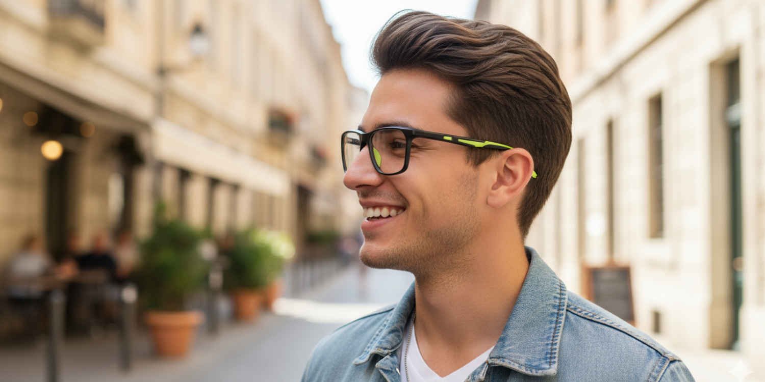 Full Rim Rectangle Classic Eyeglasses 6507