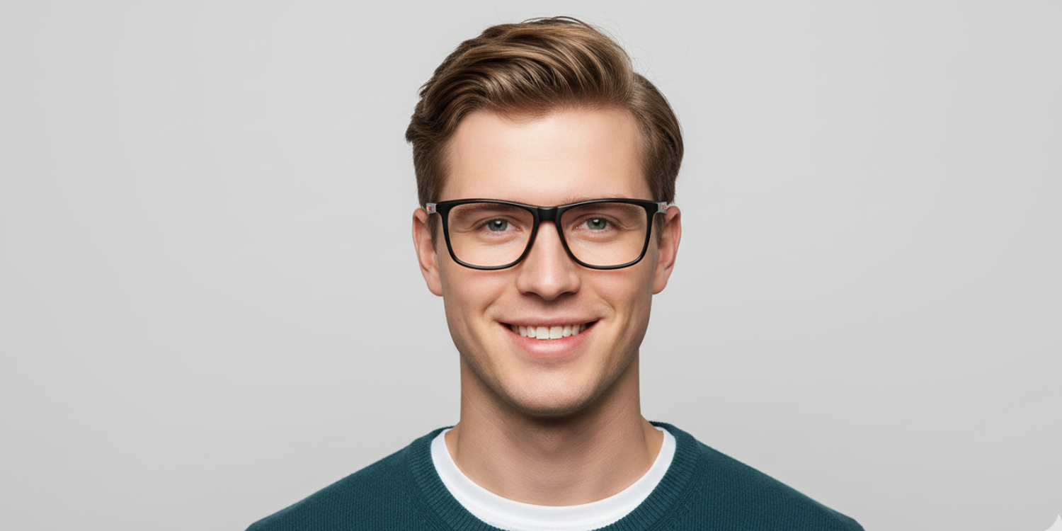 Full Rim Rectangle Classic Eyeglasses 6510