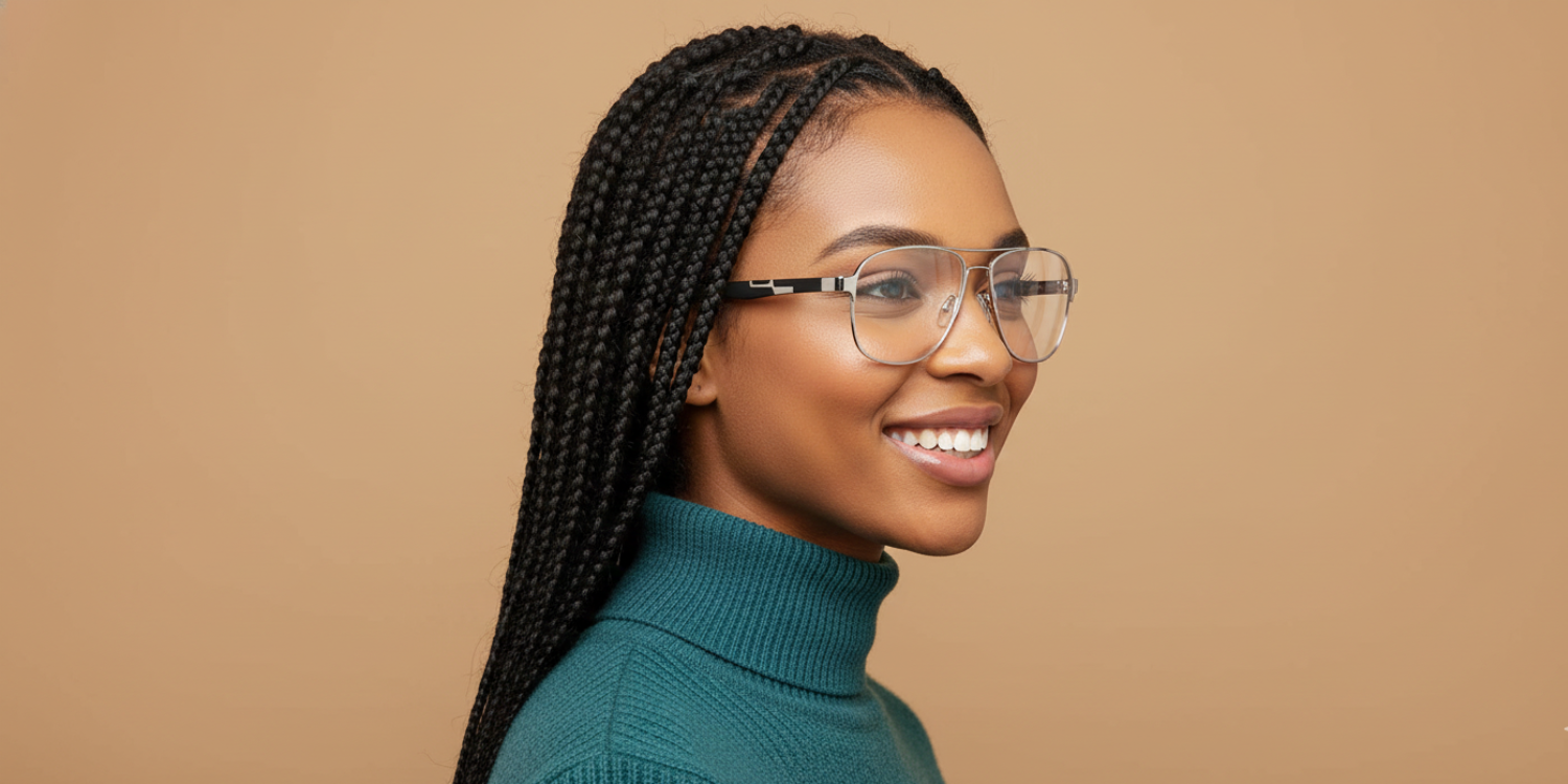 Full Rim Aviator Classic Eyeglasses 8021