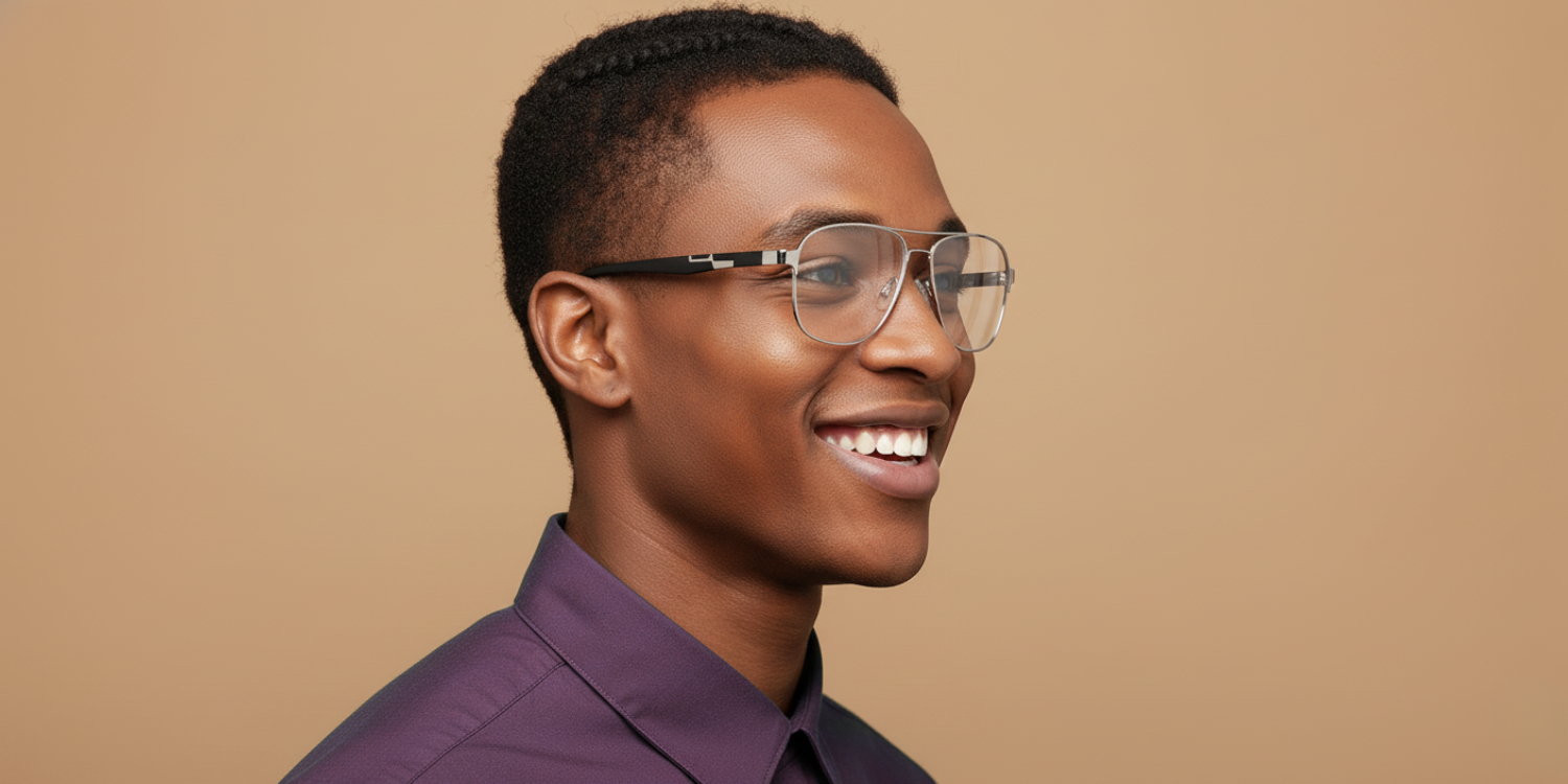 Full Rim Aviator Classic Eyeglasses 8021