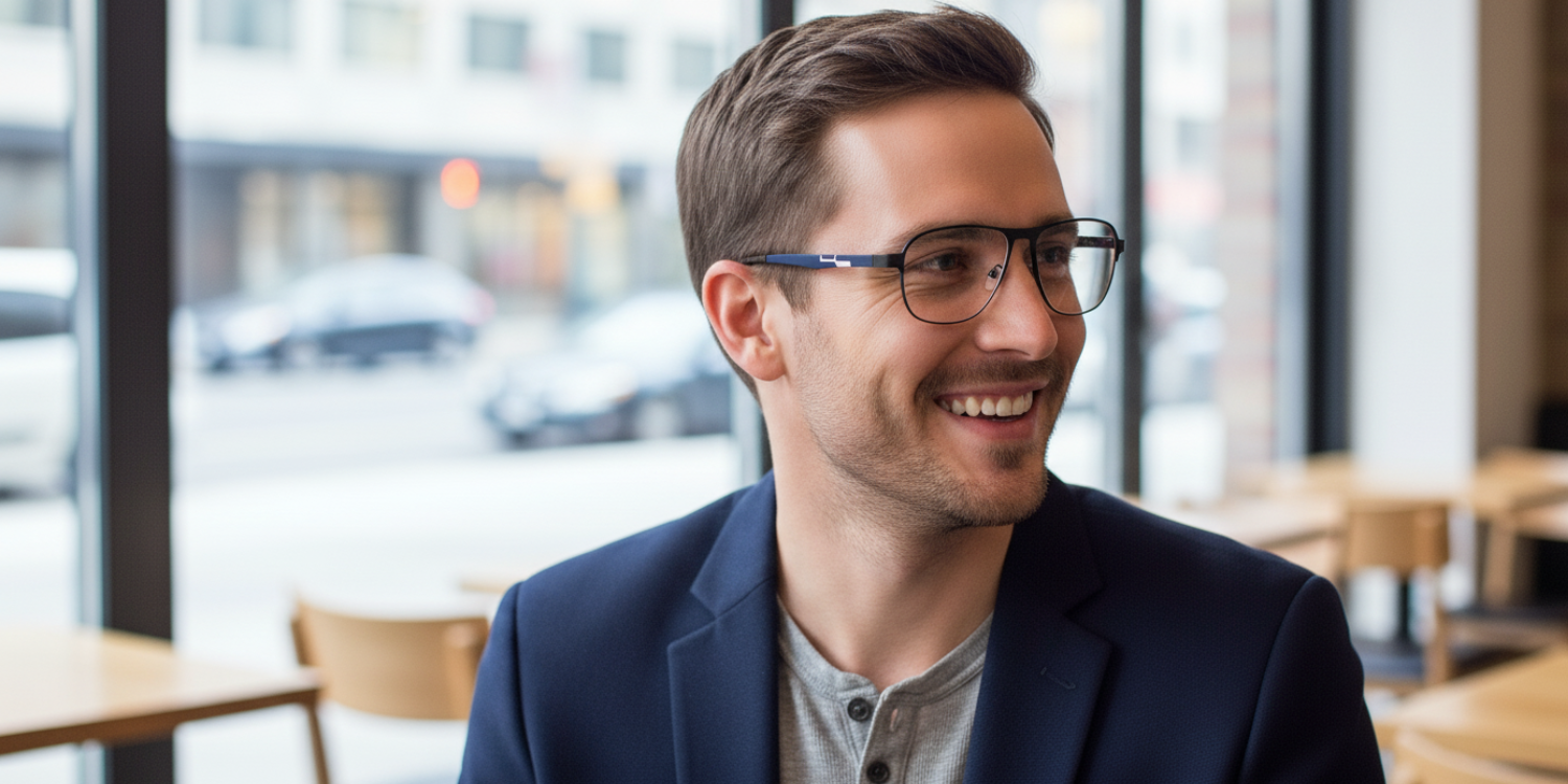 Full Rim Aviator Classic Eyeglasses 8021