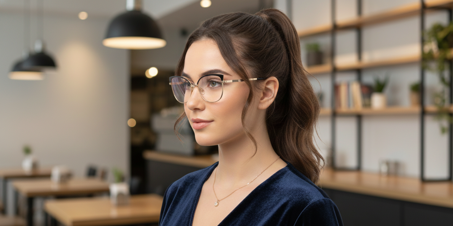 Full Rim Cat Eye Classic Eyeglasses 8023