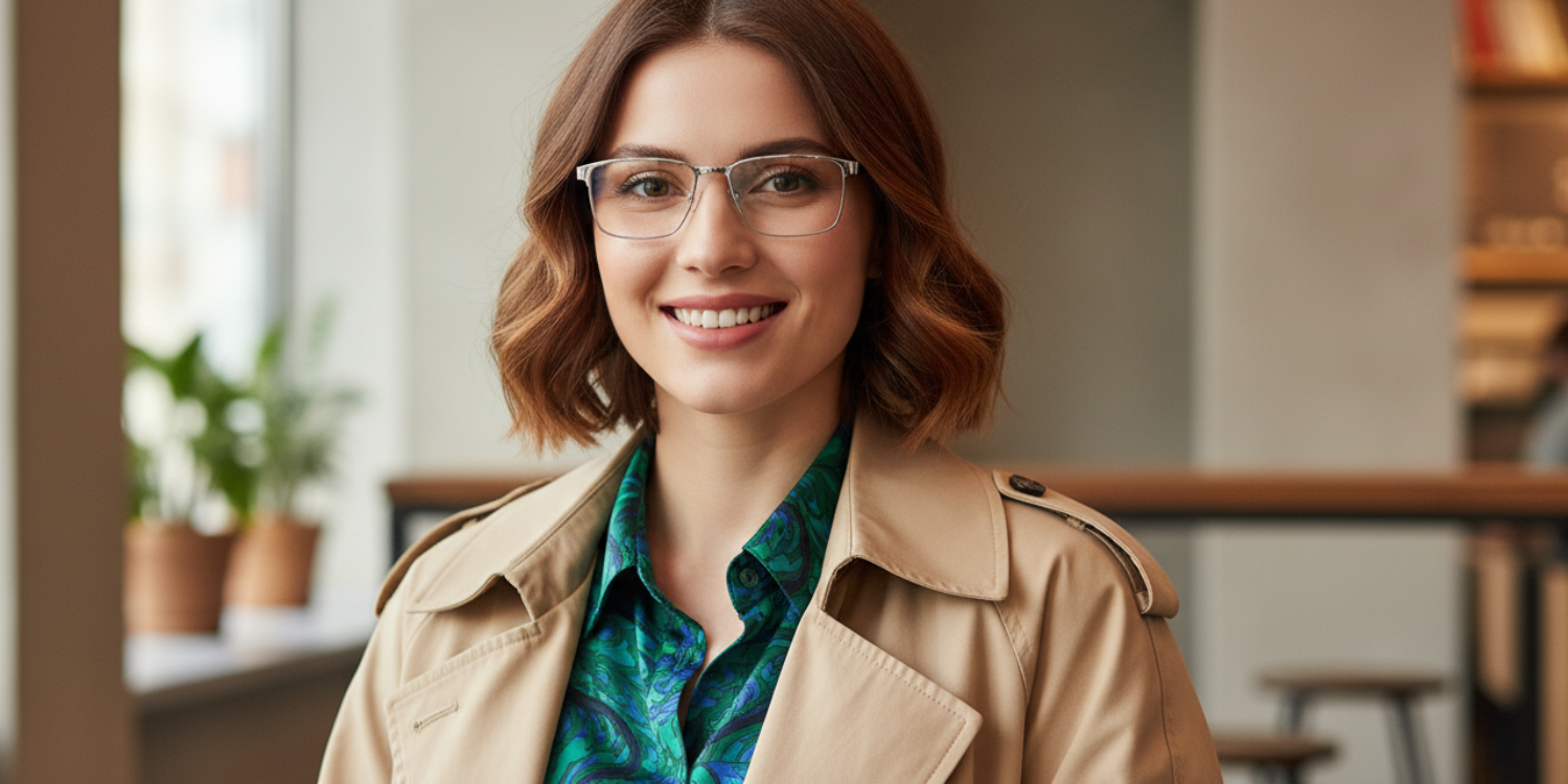 Full Rim Rectangle Classic Eyeglasses 8036