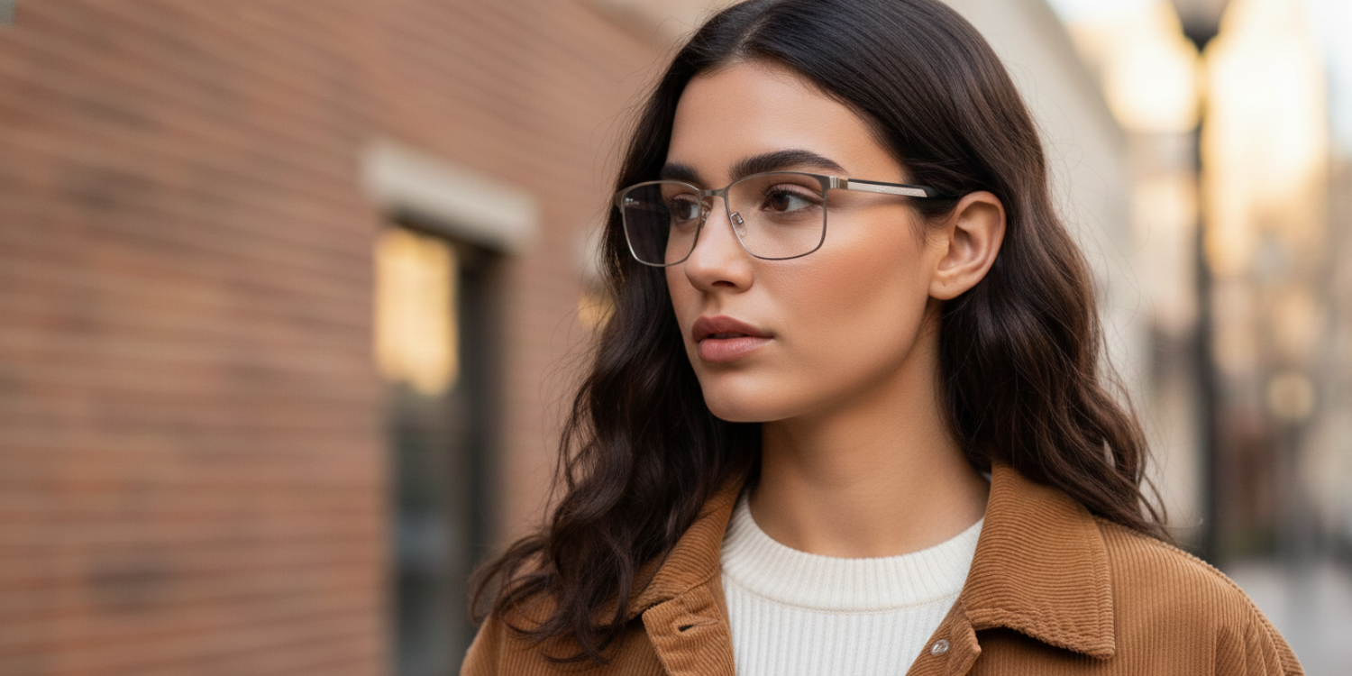 Full Rim Rectangle Classic Eyeglasses 8036