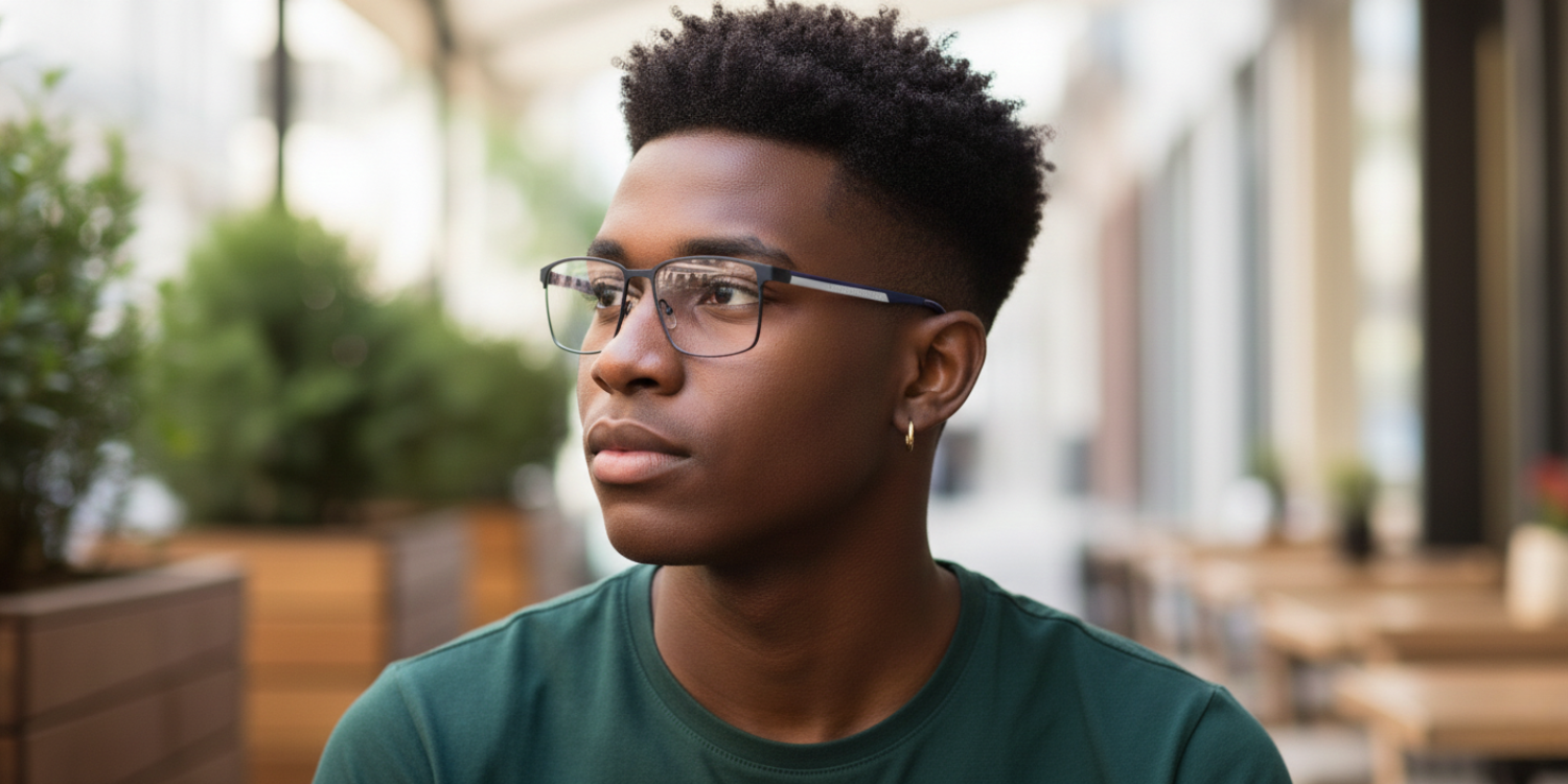 Full Rim Rectangle Classic Eyeglasses 8036