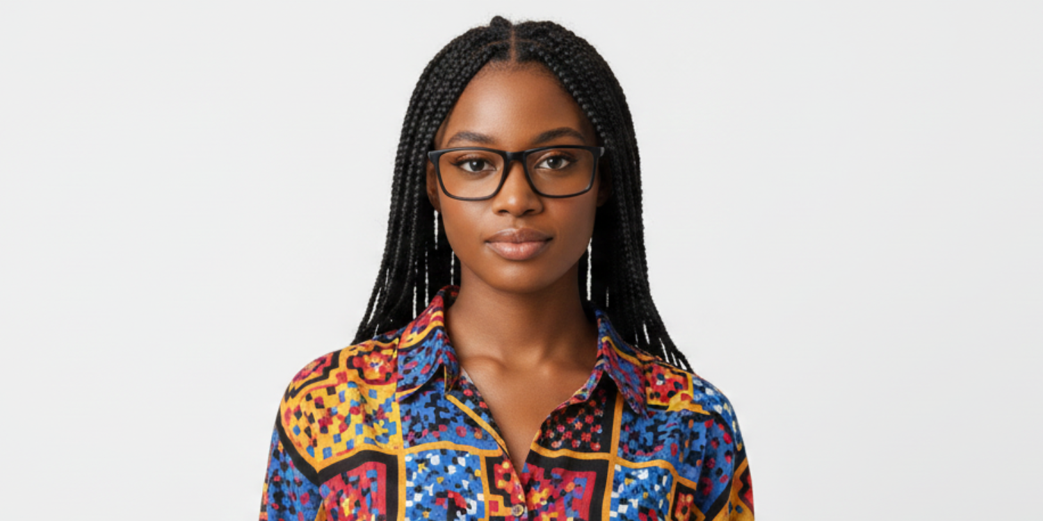 Full Rim Rectangle Classic Eyeglasses 8889