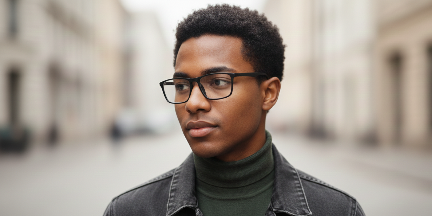 Full Rim Rectangle Classic Eyeglasses 8889