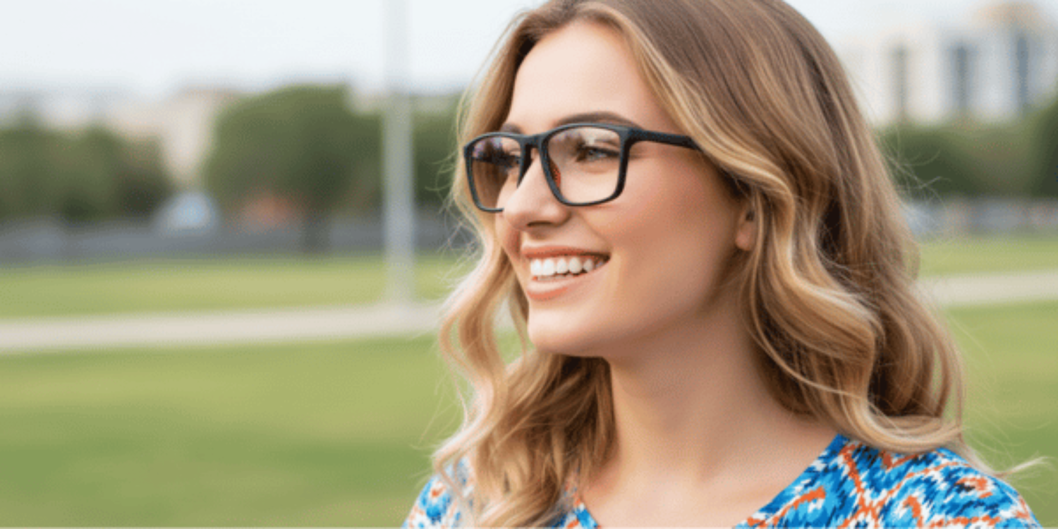 Full Rim Rectangle Classic Eyeglasses 8889