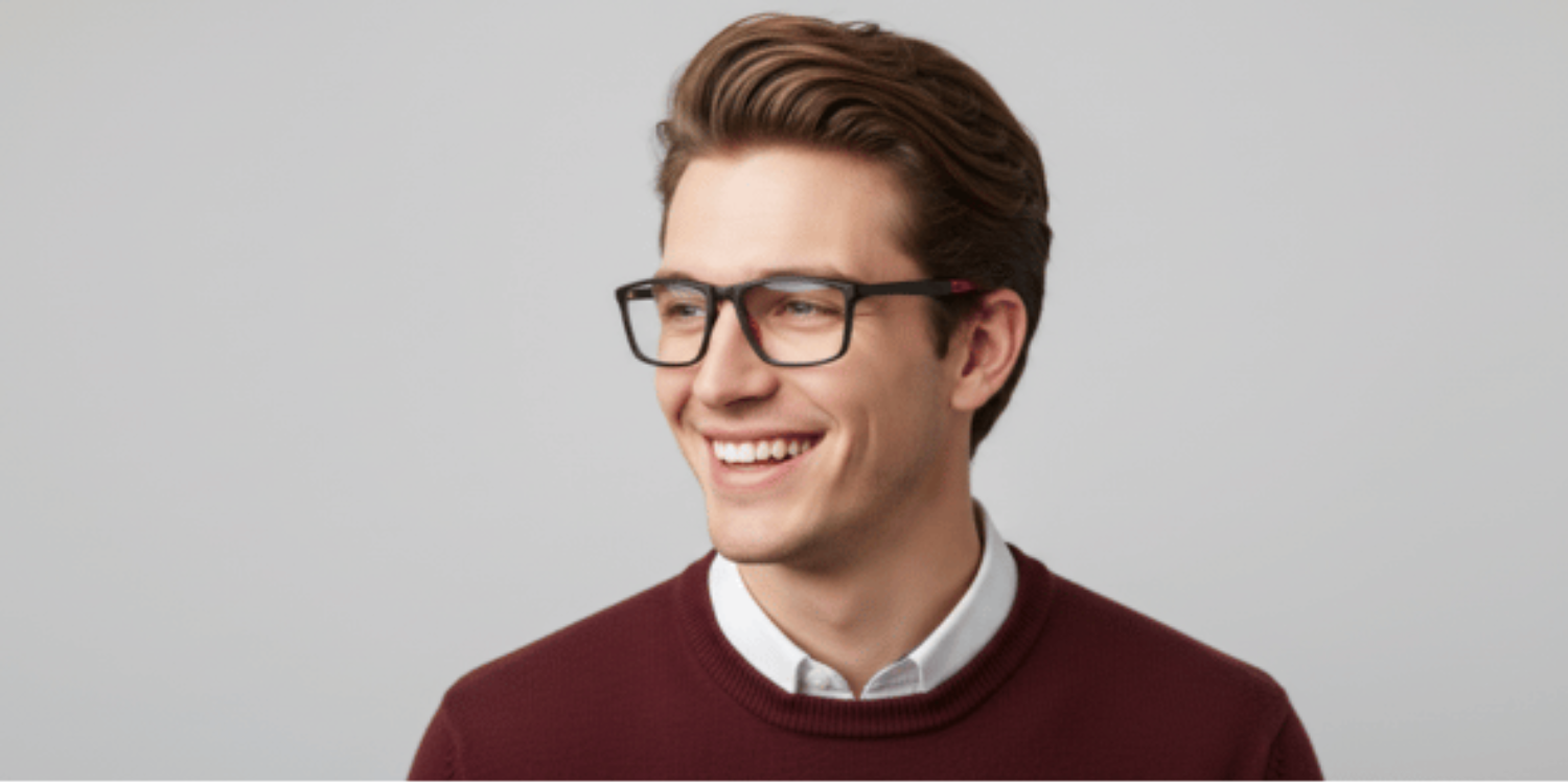 Full Rim Rectangle Classic Eyeglasses 8889