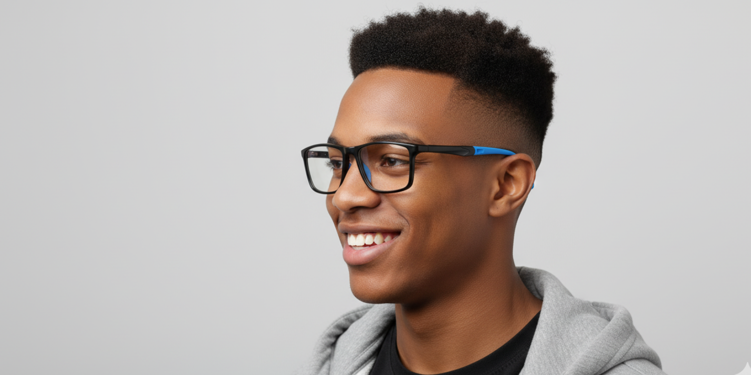 Full Rim Rectangle Classic Eyeglasses 8889