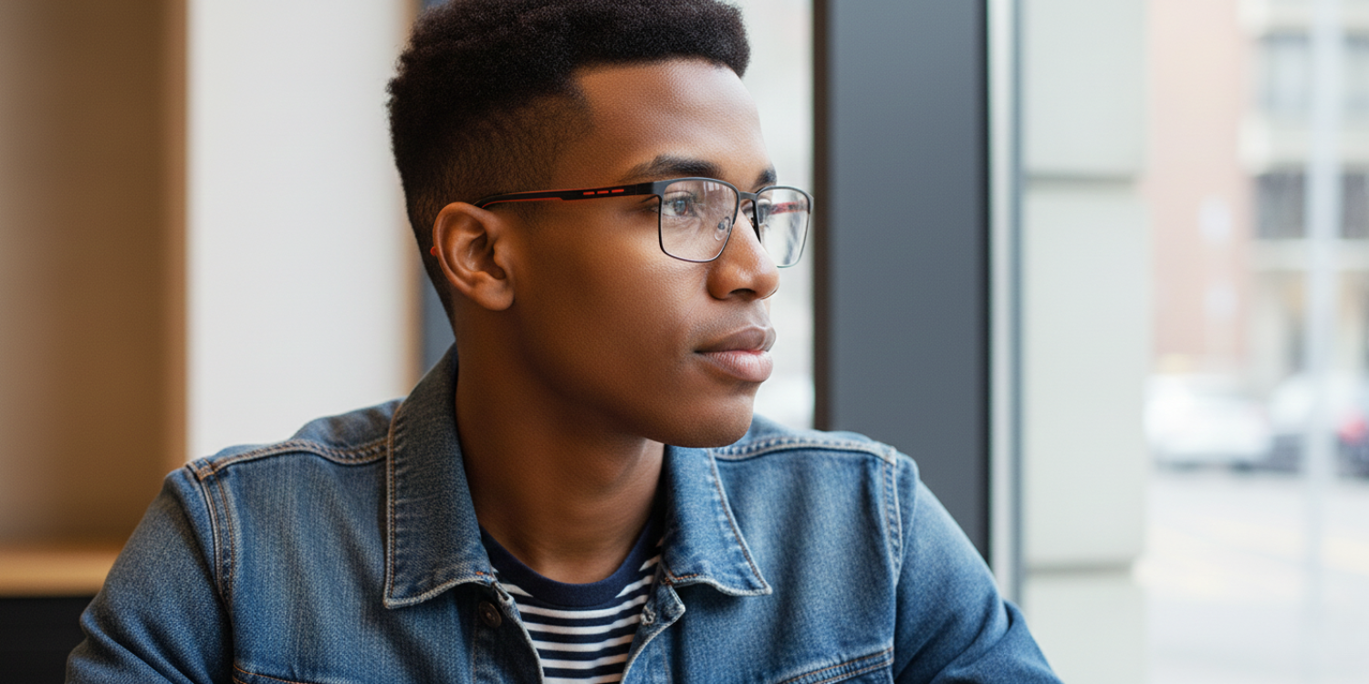 Full Rim Rectangle Classic Eyeglasses 9004