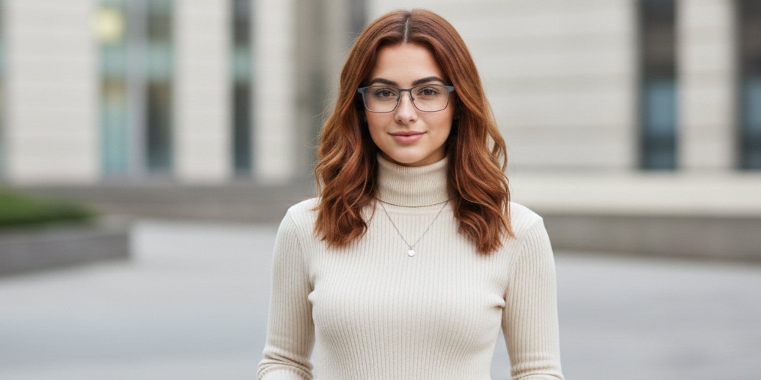 Full Rim Rectangle Classic Eyeglasses 9004