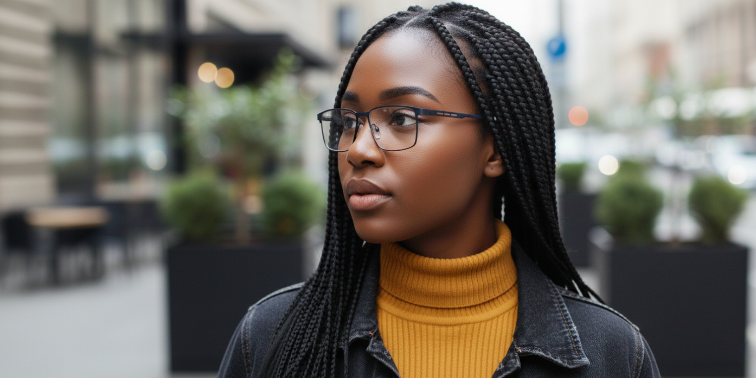 Full Rim Rectangle Classic Eyeglasses 9004