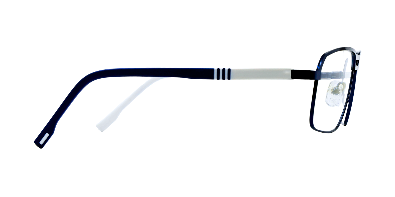 Full Rim Double Bridge Rectangle Classic Eyeglasses 9009