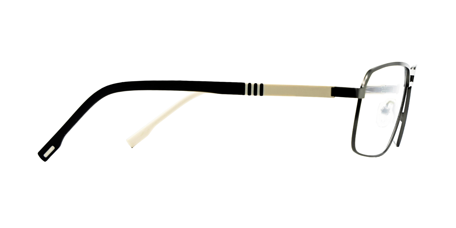 Full Rim Double Bridge Rectangle Classic Eyeglasses 9009