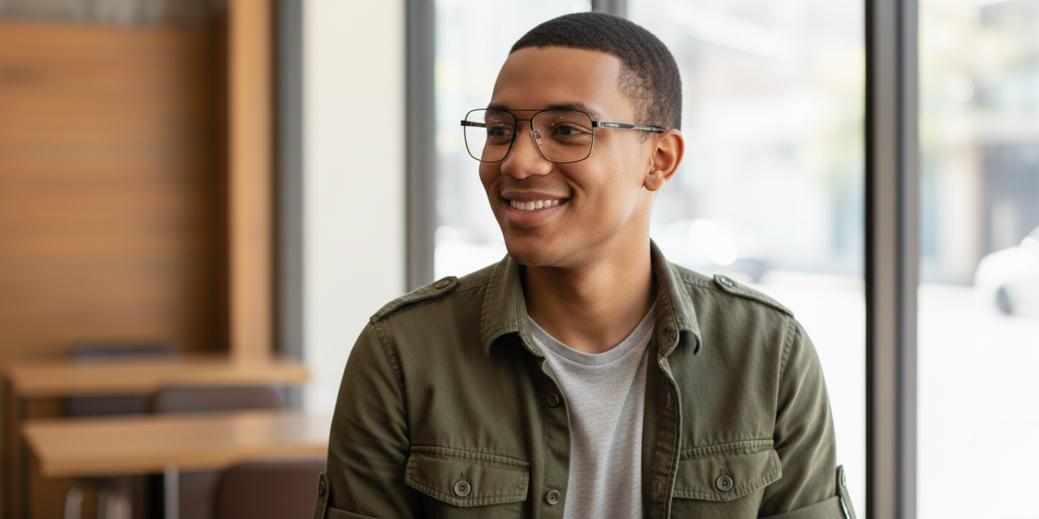 Full Rim Double Bridge Rectangle Classic Eyeglasses 9011