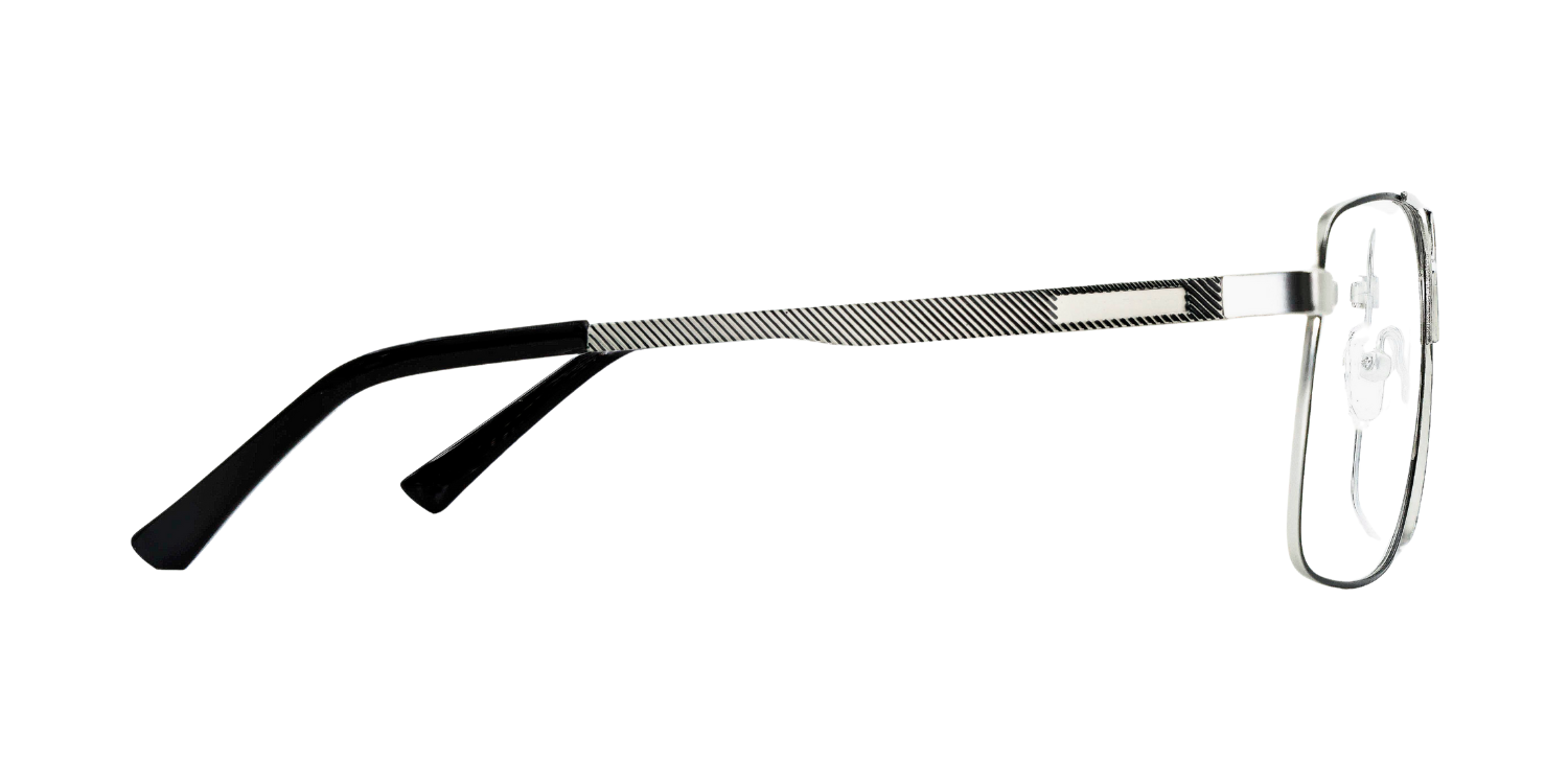 Full Rim Double Bridge Rectangle Classic Eyeglasses 9011