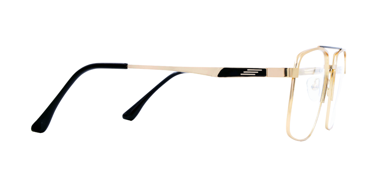 Full Rim Double Bridge Square Classic Eyeglasses 9018