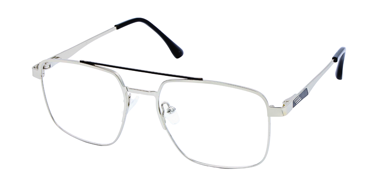 Full Rim Double Bridge Square Classic Eyeglasses 9018