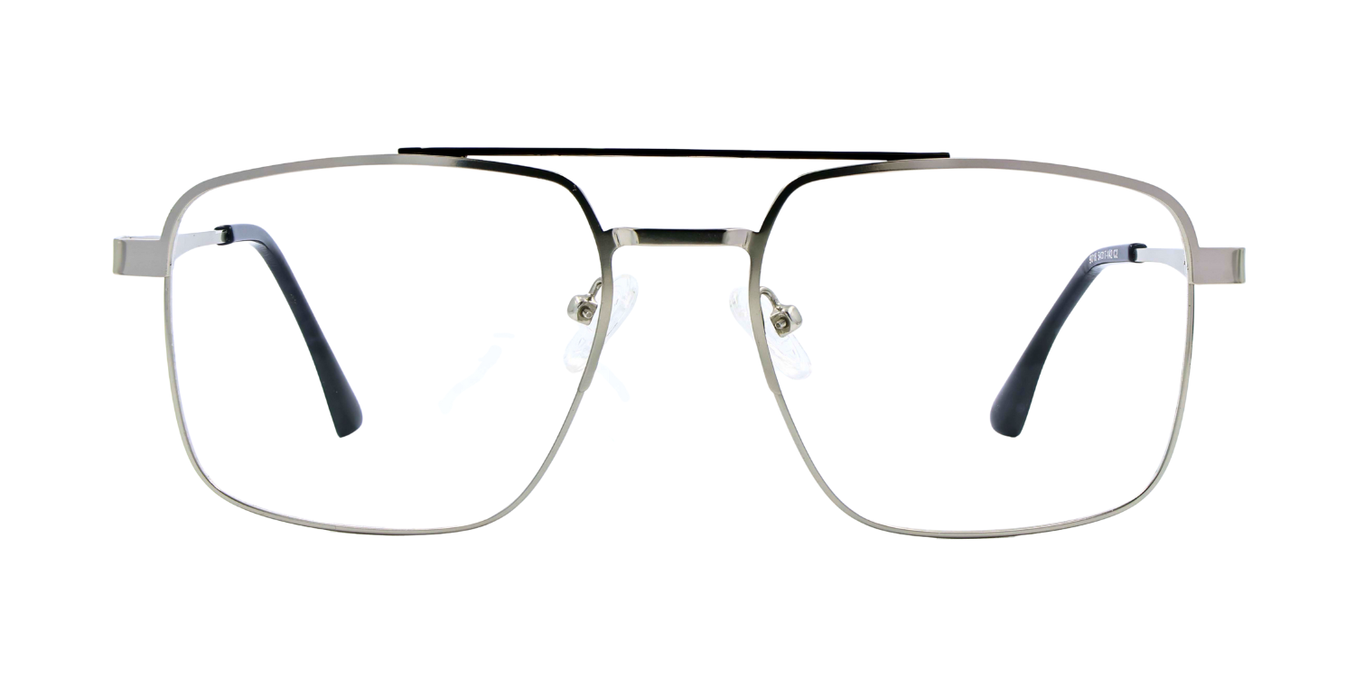 Full Rim Double Bridge Square Classic Eyeglasses 9018