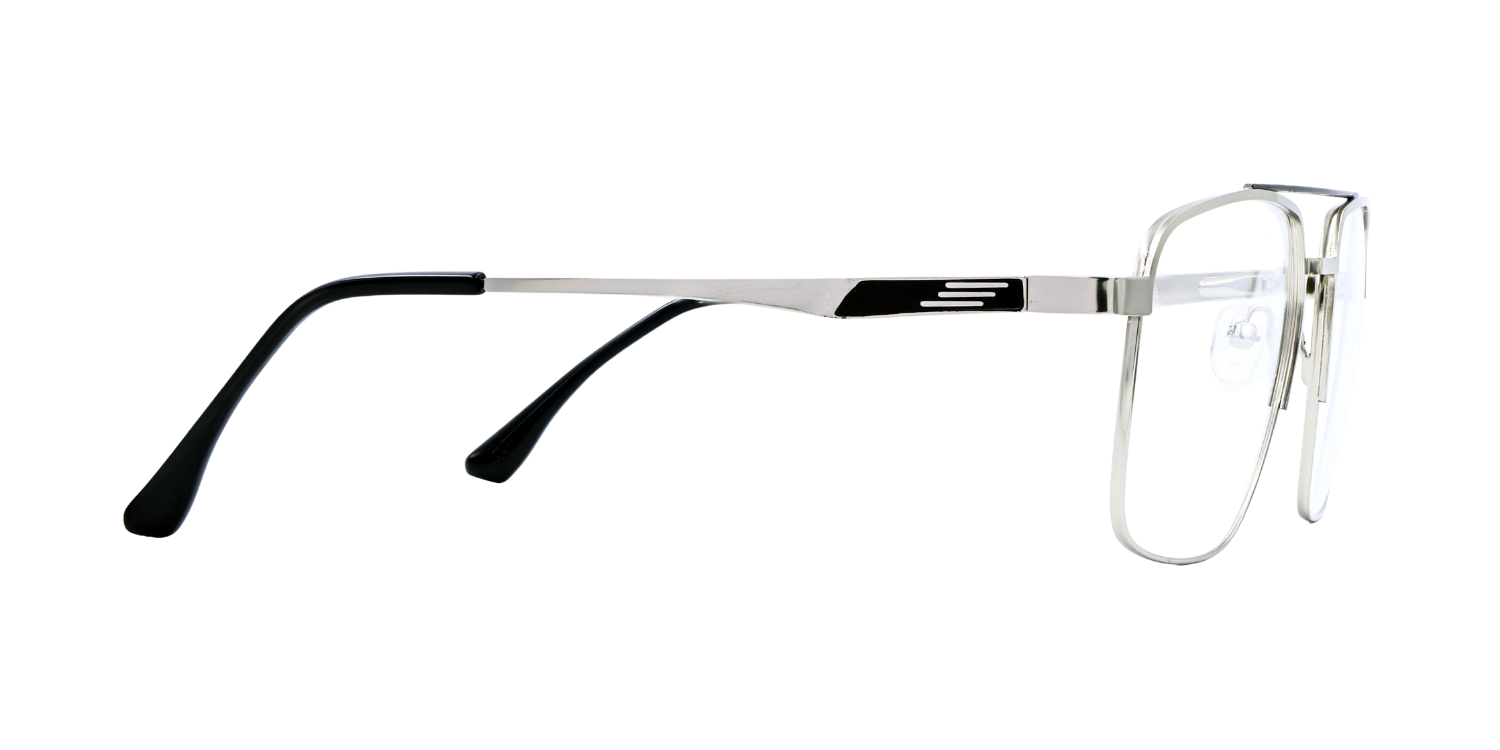 Full Rim Double Bridge Square Classic Eyeglasses 9018