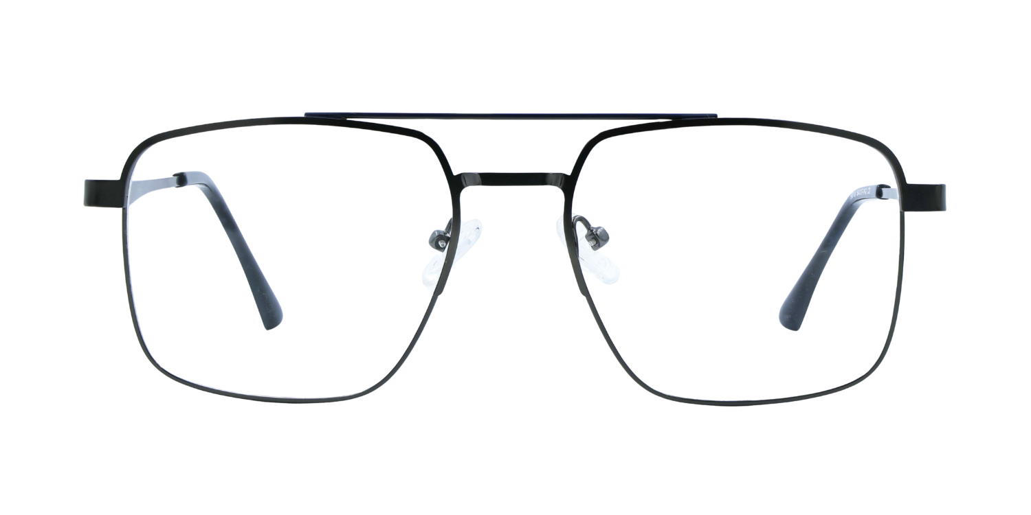 Full Rim Double Bridge Square Classic Eyeglasses 9018