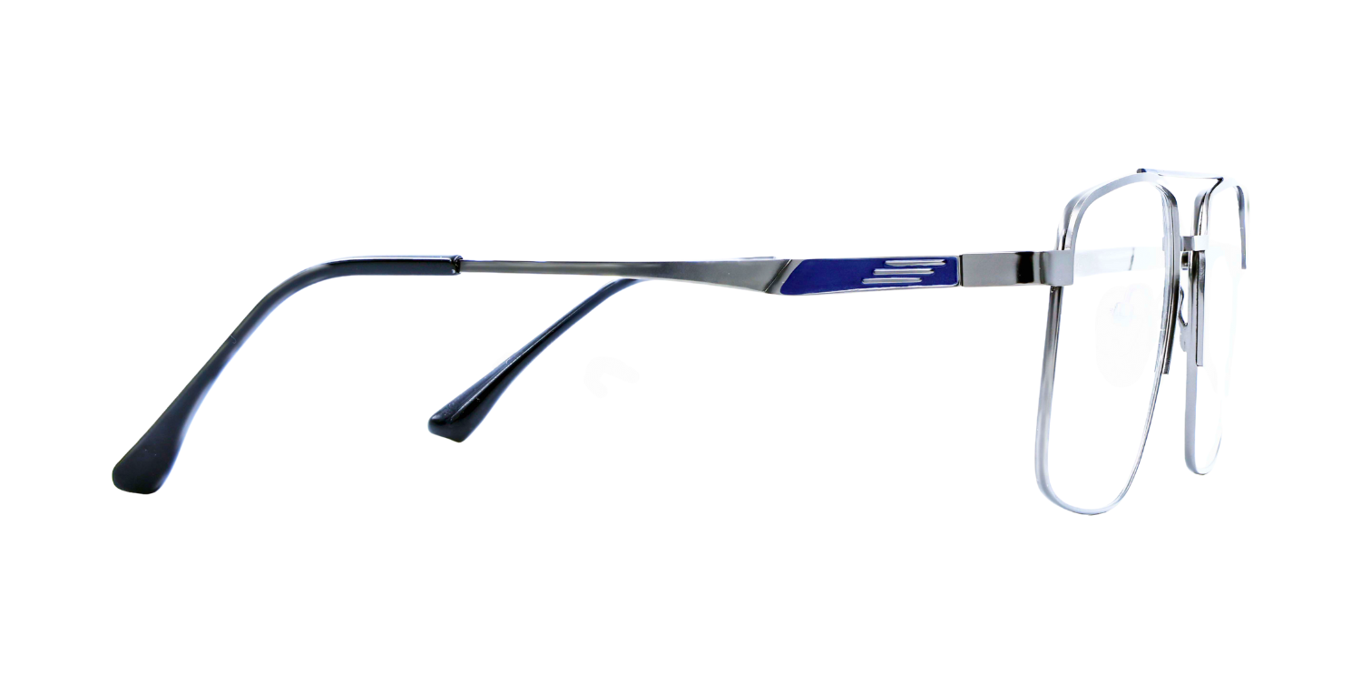 Full Rim Double Bridge Square Classic Eyeglasses 9018