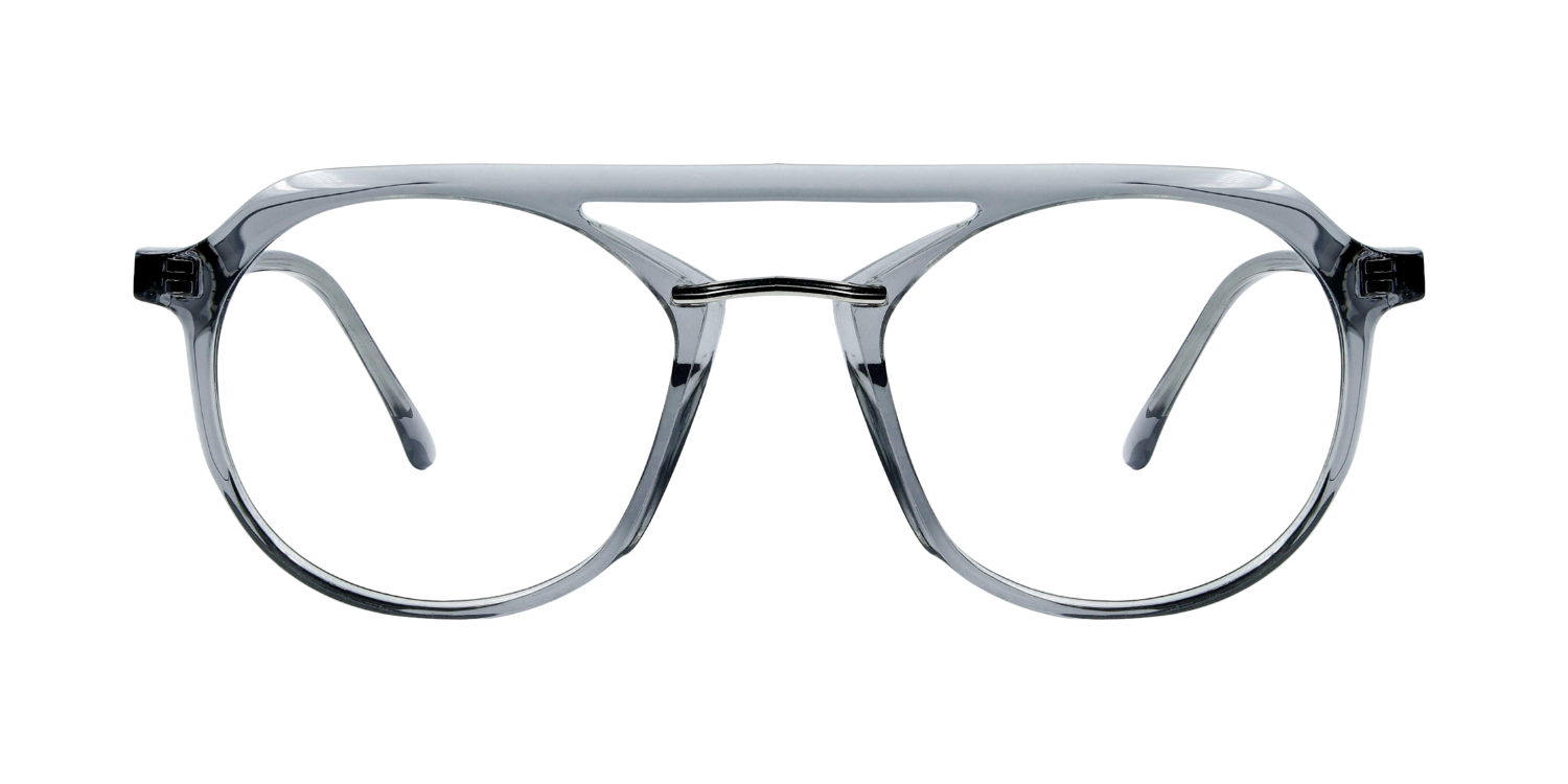 Full Rim Double Bridge Round Aviator Classic Eyeglasses A22358