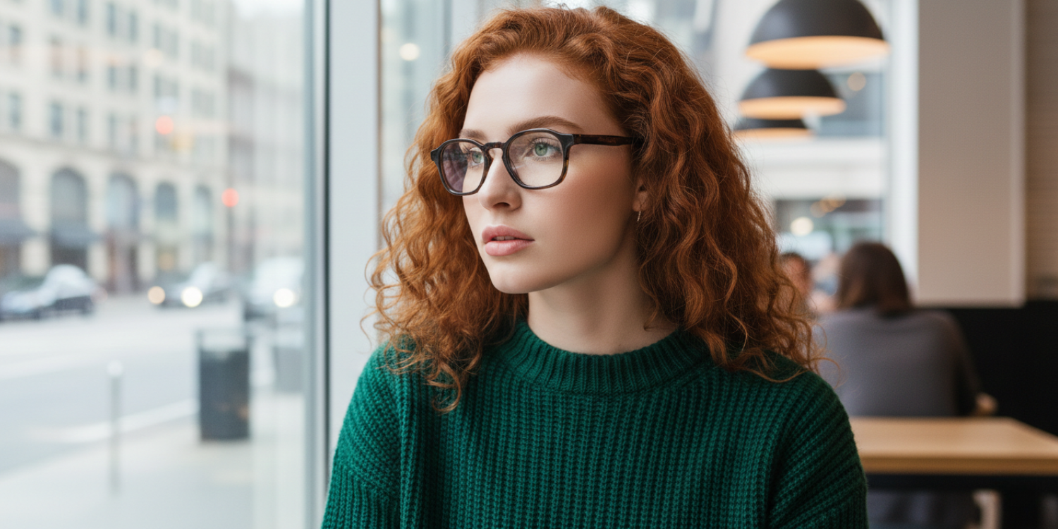 Full Rim Round Classic Eyeglasses-A22607