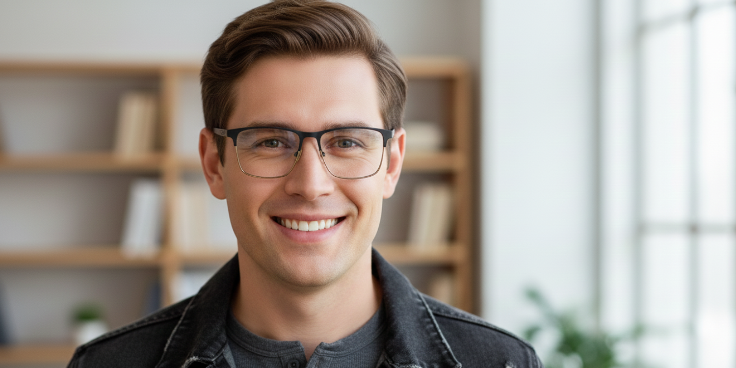 Full Rim Rectangle Classic Eyeglasses AS110304