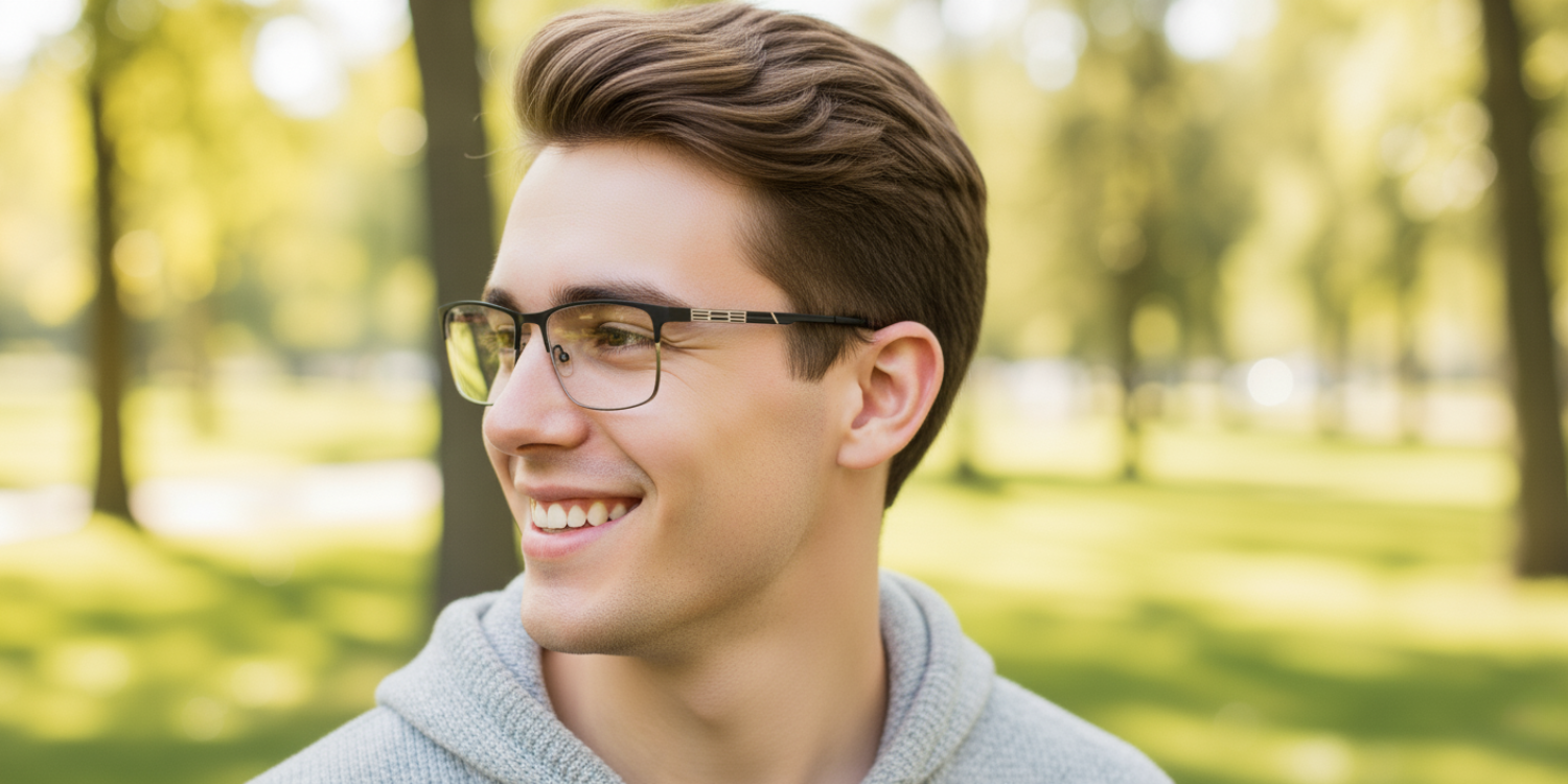 Full Rim Rectangle Classic Eyeglasses AS110304