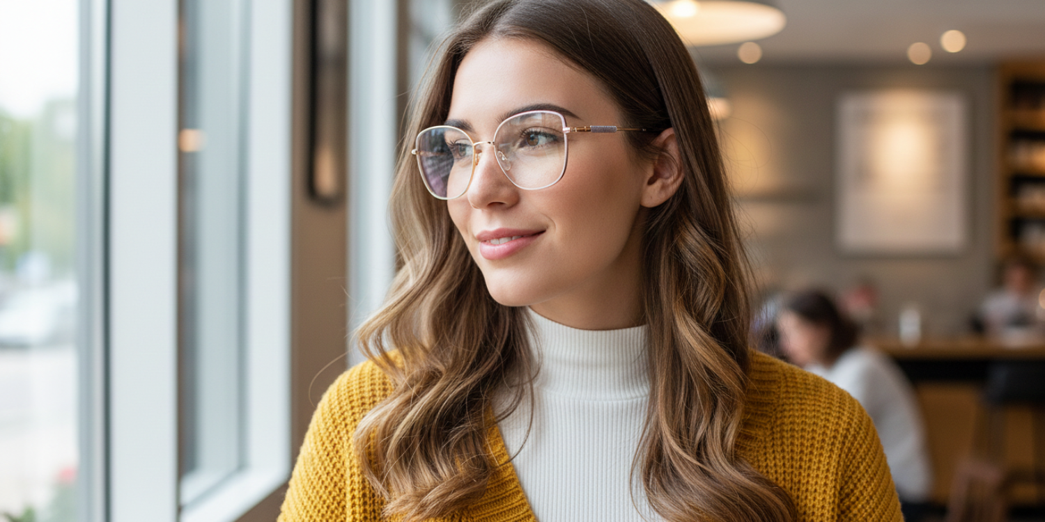 Full Rim Cat Eye Classic Eyeglasses with Sparkling Temple CH5006