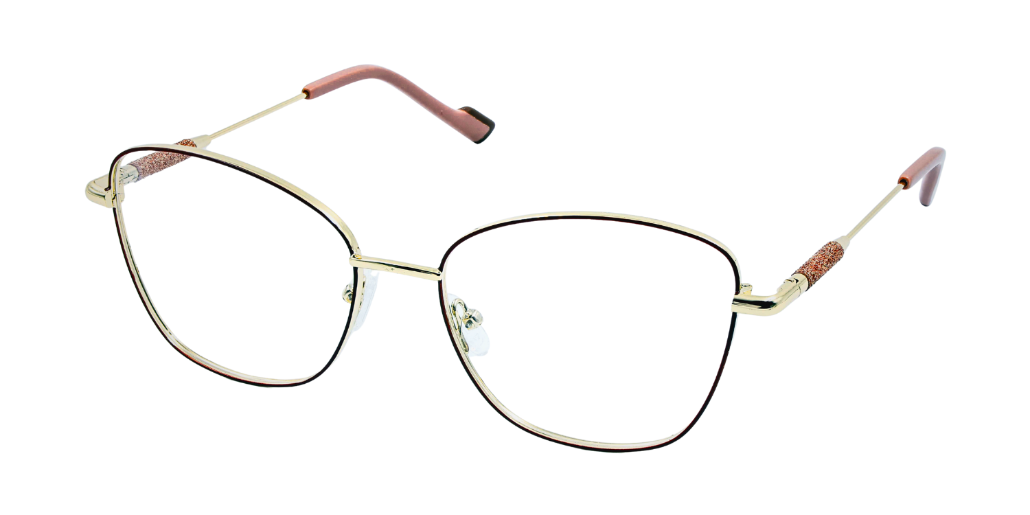 Full Rim Cat Eye Classic Eyeglasses with Sparkling Temple CH5006