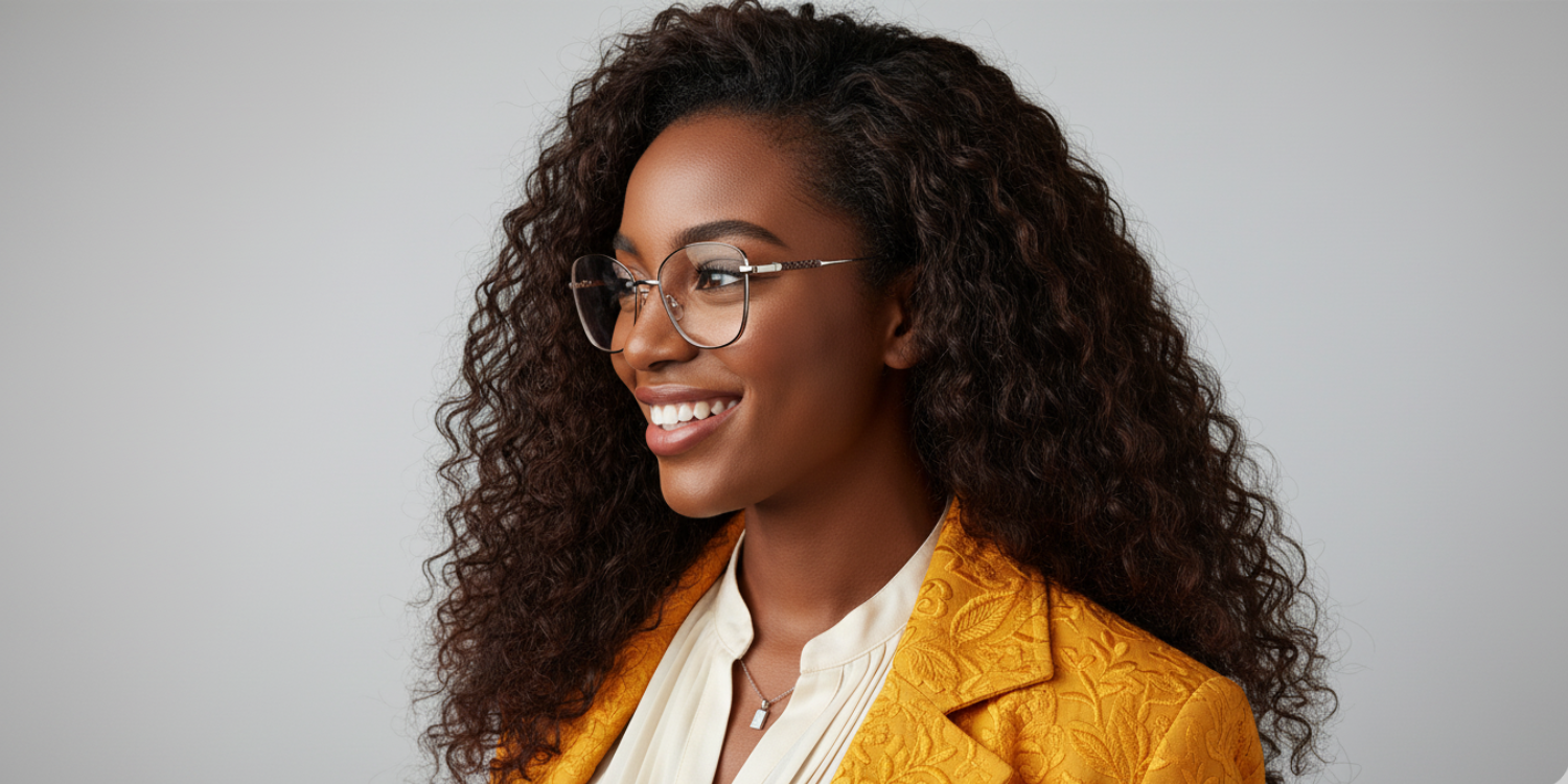 Full Rim Cat Eye Classic Eyeglasses with Sparkling Temple CH5006