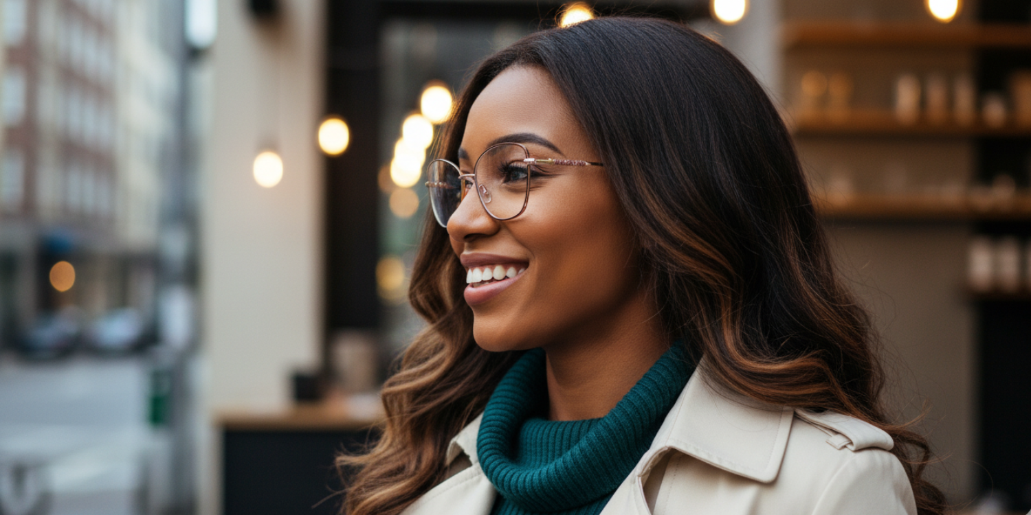 Full Rim Cat Eye Classic Eyeglasses with Sparkling Temple CH5006