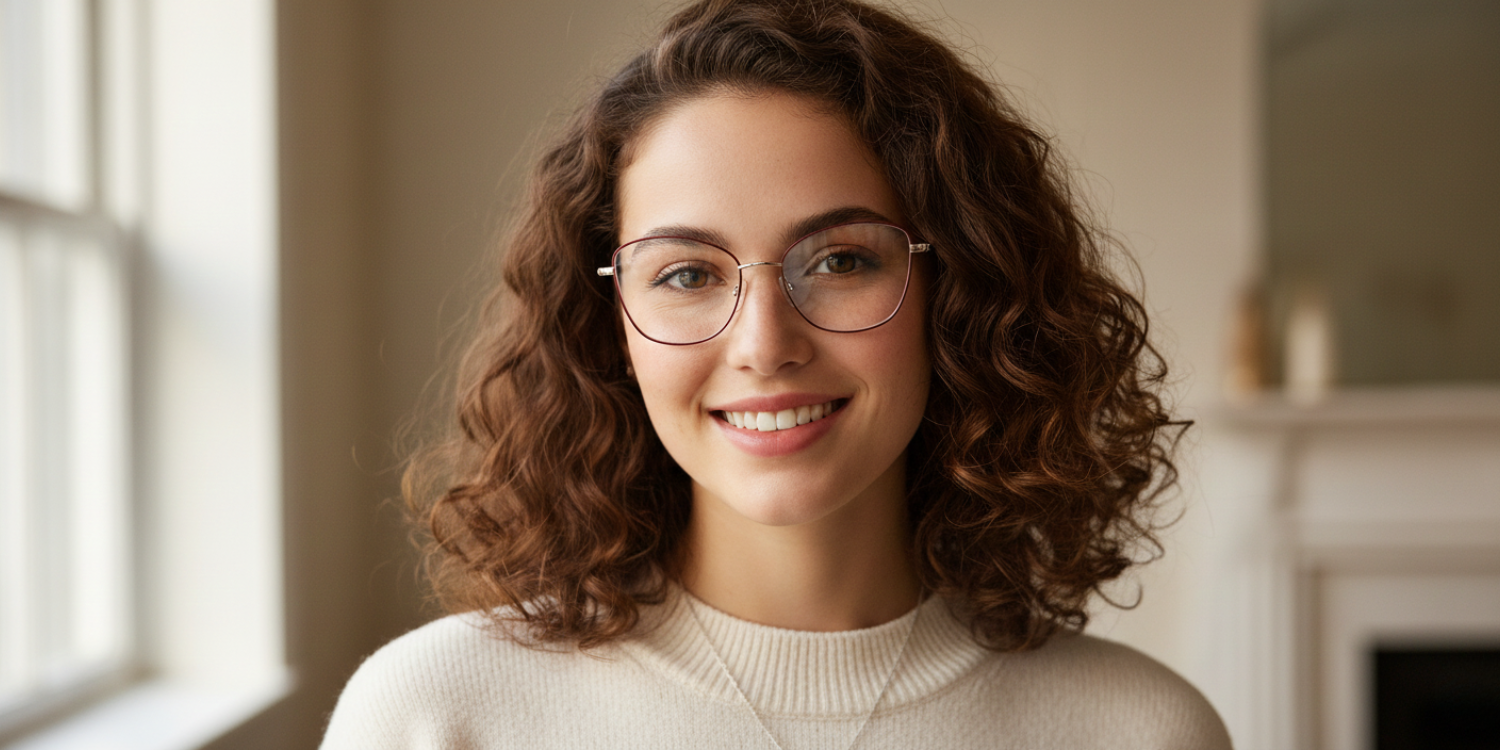 Full Rim Cat Eye Classic Eyeglasses with Sparkling Temple CH5006