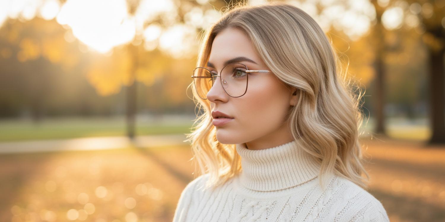 Full Rim Cat Eye Classic Eyeglasses with Sparkling Temple CH5006