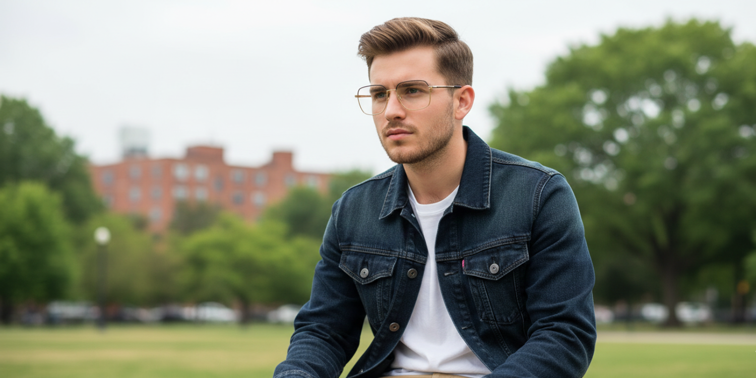 Full Rim Rectangle Classic Eyeglasses CH9011