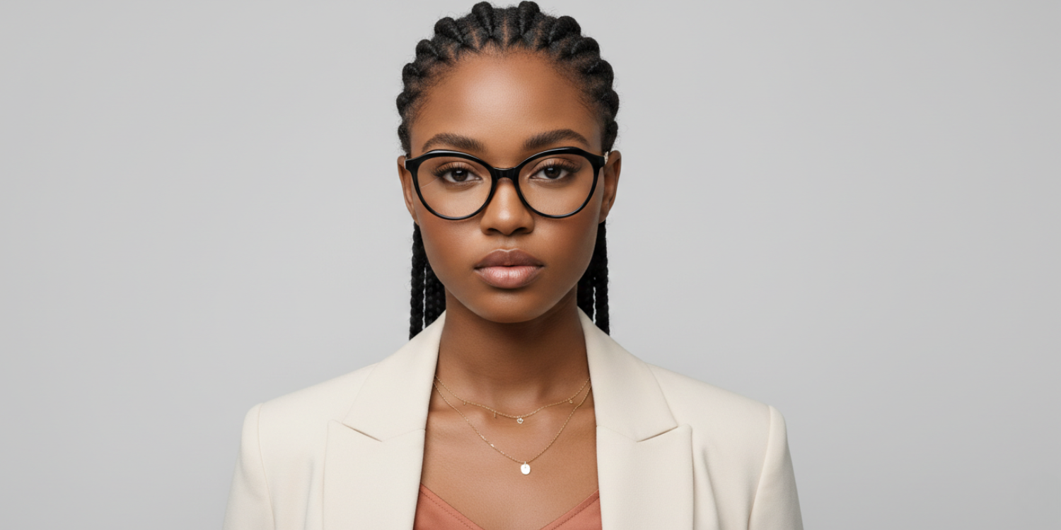 Full Rim Cat Eye Classic Eyeglasses with Accents CH A10170