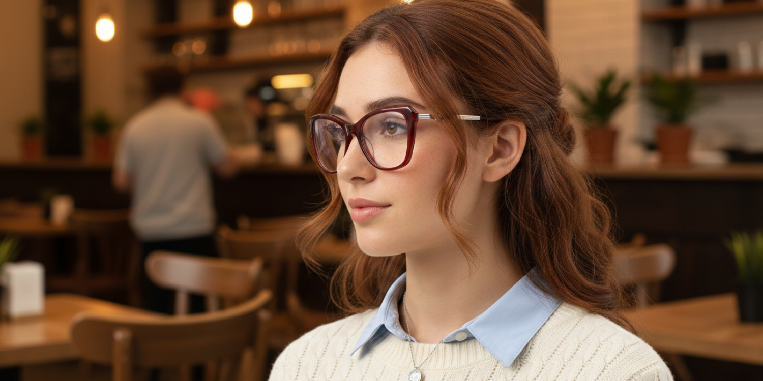 Full Rim Cat Eye Classic Eyeglasses CH A 10173