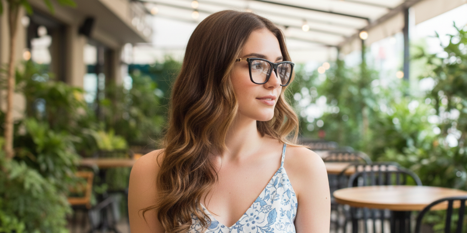 Full Rim Rectangle Classic Eyeglasses CH A10200