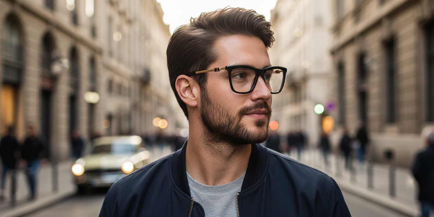 Full Rim Rectangle Classic Eyeglasses CH A10200