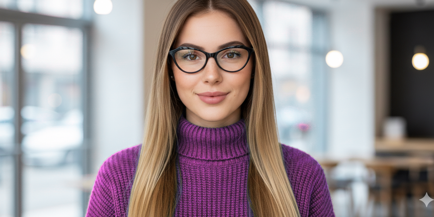 Full Rim Cat Eye Classic Eyeglasses CH A10235