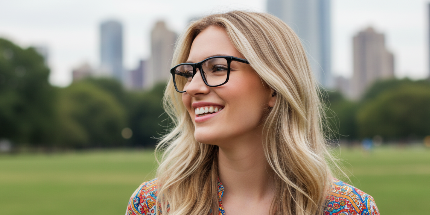 Full Rim Rectangle Classic Eyeglasses CH A6001