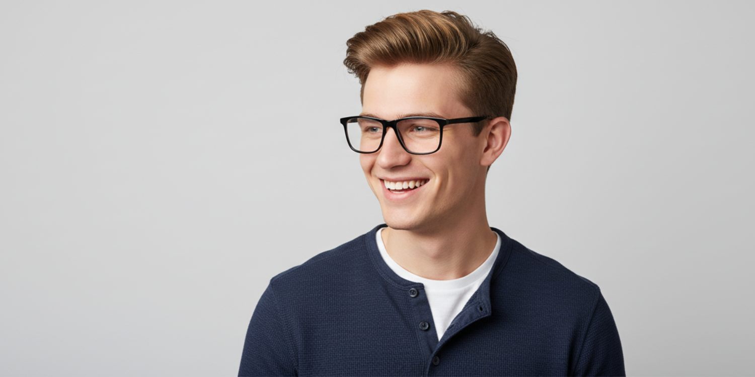 Full Rim Rectangle Classic Eyeglasses CH A6001