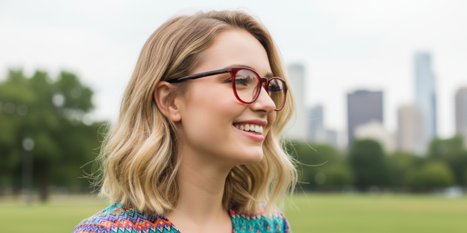 Full Rim Round Classic Eyeglasses CH A 10026