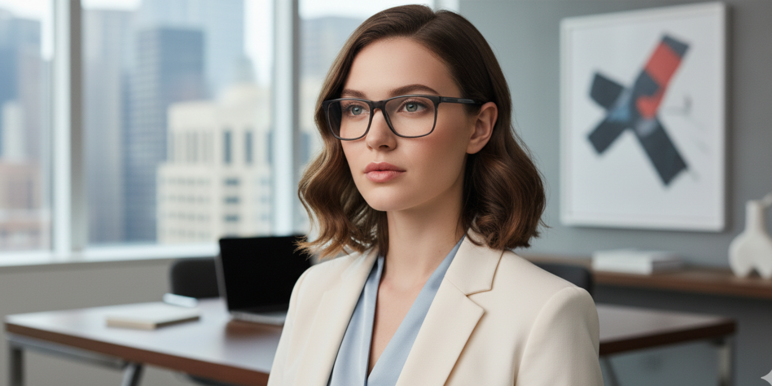 Full Rim Rectangle Classic Eyeglasses CH A 10338